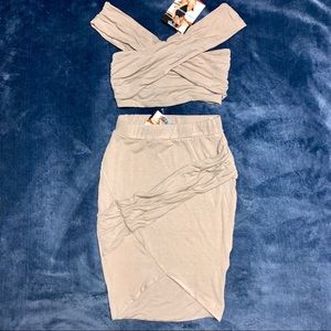 NWT NAKED WARDROBE | NUDE 2 PIECE SET